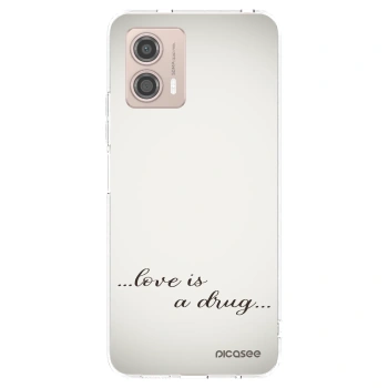 Picasee διαφανής θήκη σιλικόνης Motorola Moto G53 5G - Love is a drug
