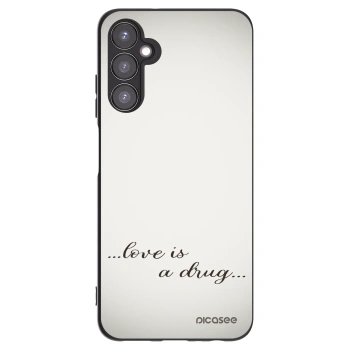 Picasee Μαύρη θήκη σιλικόνης για Samsung Galaxy A05s A057G - Love is a drug