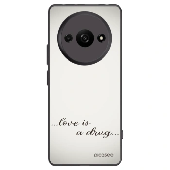 Picasee Μαύρη θήκη σιλικόνης για Xiaomi Redmi A3 - Love is a drug