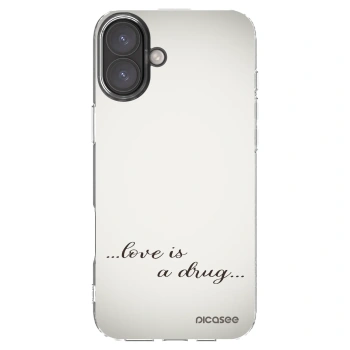 Picasee διαφανής θήκη σιλικόνης Apple iPhone 16 Plus - Love is a drug