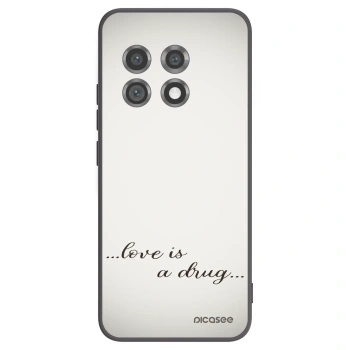 Picasee Μαύρη θήκη σιλικόνης για OnePlus 11 5G - Love is a drug