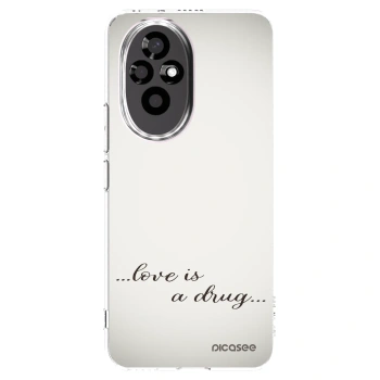 Picasee διαφανής θήκη σιλικόνης Honor 200 Pro 5G - Love is a drug