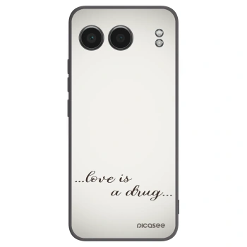 Picasee Μαύρη θήκη σιλικόνης για OnePlus Nord 4 - Love is a drug