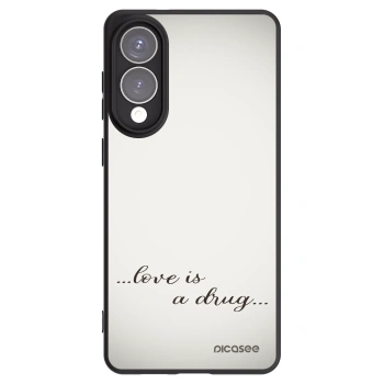 Picasee Μαύρη θήκη σιλικόνης για Samsung Galaxy S25 Edge 5G - Love is a drug