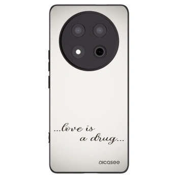 Picasee Μαύρη θήκη σιλικόνης για Honor Magic7 Lite 5G - Love is a drug