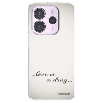Picasee διαφανής θήκη σιλικόνης Xiaomi Redmi Note 14 4G - Love is a drug
