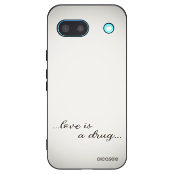 Picasee Μαύρη θήκη σιλικόνης για Google Pixel 8a - Love is a drug
