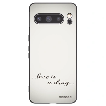 Picasee Μαύρη θήκη σιλικόνης για Google Pixel 8 Pro - Love is a drug
