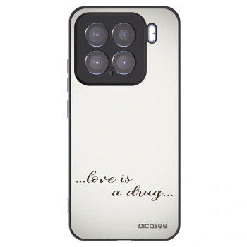 Picasee Μαύρη θήκη σιλικόνης για Xiaomi 15 - Love is a drug