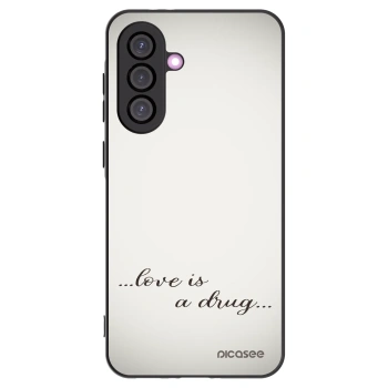Picasee Μαύρη θήκη σιλικόνης για Samsung Galaxy A56 5G A566B - Love is a drug