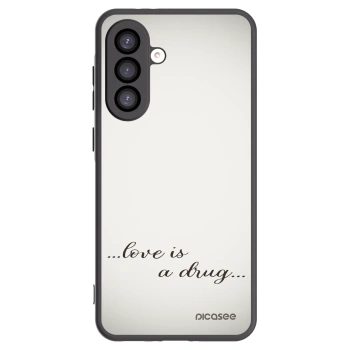 Picasee Μαύρη θήκη σιλικόνης για Samsung Galaxy A26 5G A266B - Love is a drug