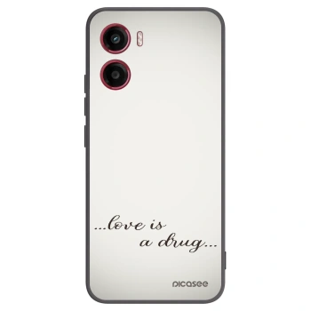 Picasee Μαύρη θήκη σιλικόνης για Motorola Moto G05 - Love is a drug