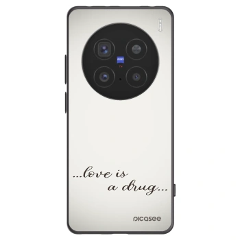 Picasee Μαύρη θήκη σιλικόνης για Vivo X200 Pro - Love is a drug