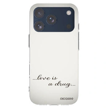 Picasee διαφανής θήκη σιλικόνης Apple iPhone 17 Pro - Love is a drug