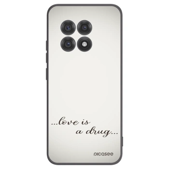 Picasee Μαύρη θήκη σιλικόνης για OnePlus 13R 5G - Love is a drug