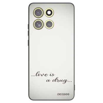 Picasee Μαύρη θήκη σιλικόνης για Motorola Moto G86 5G - Love is a drug