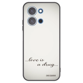 Picasee Μαύρη θήκη σιλικόνης για Xiaomi Redmi 15C 4G - Love is a drug