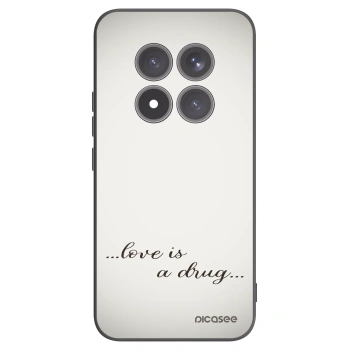 Picasee Μαύρη θήκη σιλικόνης για Xiaomi Redmi Note 15 Pro+ - Love is a drug