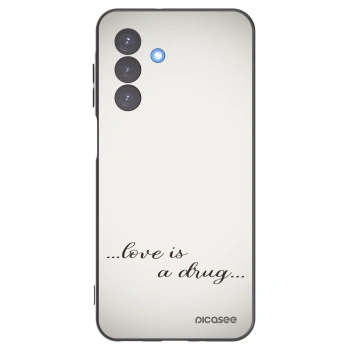 Picasee Μαύρη θήκη σιλικόνης για Samsung Galaxy A17 5G - Love is a drug