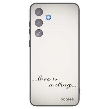 Picasee Μαύρη θήκη σιλικόνης για Samsung Galaxy S25 FE 5G - Love is a drug