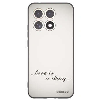 Picasee Μαύρη θήκη σιλικόνης για Xiaomi 15T - Love is a drug