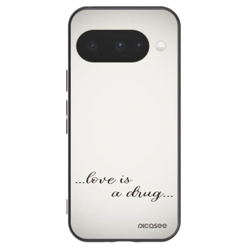 Picasee Μαύρη θήκη σιλικόνης για Google Pixel 10 - Love is a drug