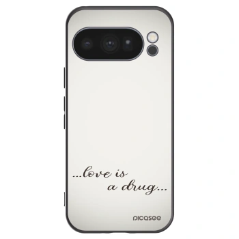 Picasee Μαύρη θήκη σιλικόνης για Google Pixel 10 Pro - Love is a drug