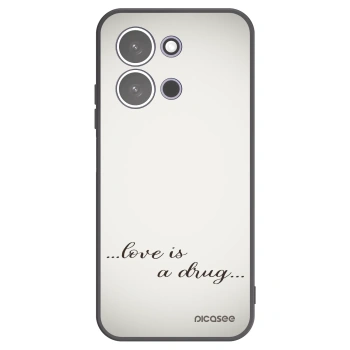 Picasee Μαύρη θήκη σιλικόνης για Xiaomi Redmi 15C 5G - Love is a drug