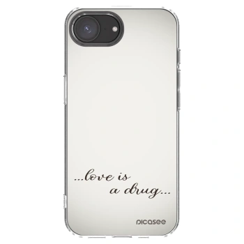 Picasee διαφανής θήκη σιλικόνης Apple iPhone 17e - Love is a drug