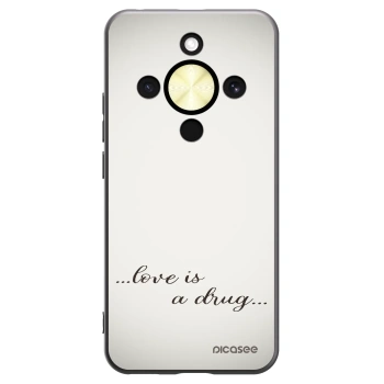 Picasee Μαύρη θήκη σιλικόνης για Honor Magic8 Lite 5G - Love is a drug