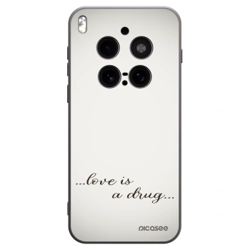Picasee Μαύρη θήκη σιλικόνης για Vivo X300 Pro - Love is a drug