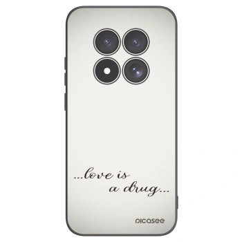 Picasee Μαύρη θήκη σιλικόνης για Xiaomi Redmi Note 15 Pro 5G - Love is a drug