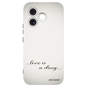 Picasee Μαύρη θήκη σιλικόνης για Honor 600 Lite - Love is a drug