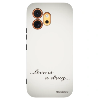 Picasee Μαύρη θήκη σιλικόνης για Honor 600 - Love is a drug