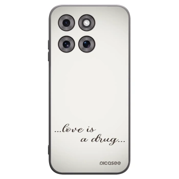 Picasee Μαύρη θήκη σιλικόνης για Motorola Moto G77 - Love is a drug