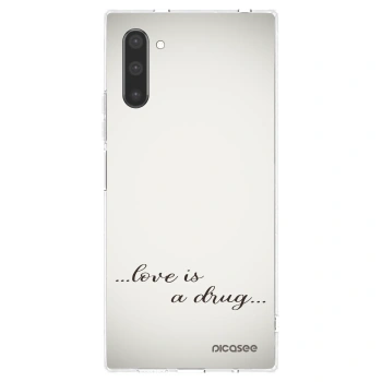 Picasee διαφανής θήκη σιλικόνης Samsung Galaxy Note 10 N970F - Love is a drug