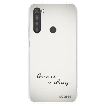 Picasee διαφανής θήκη σιλικόνης Xiaomi Redmi Note 8 - Love is a drug