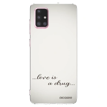 Picasee διαφανής θήκη σιλικόνης Samsung Galaxy A71 A715F - Love is a drug