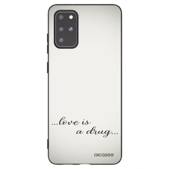Picasee Μαύρη θήκη σιλικόνης για Samsung Galaxy S20+ G985F - Love is a drug