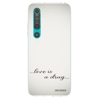 Picasee διαφανής θήκη σιλικόνης Xiaomi Mi 10 - Love is a drug
