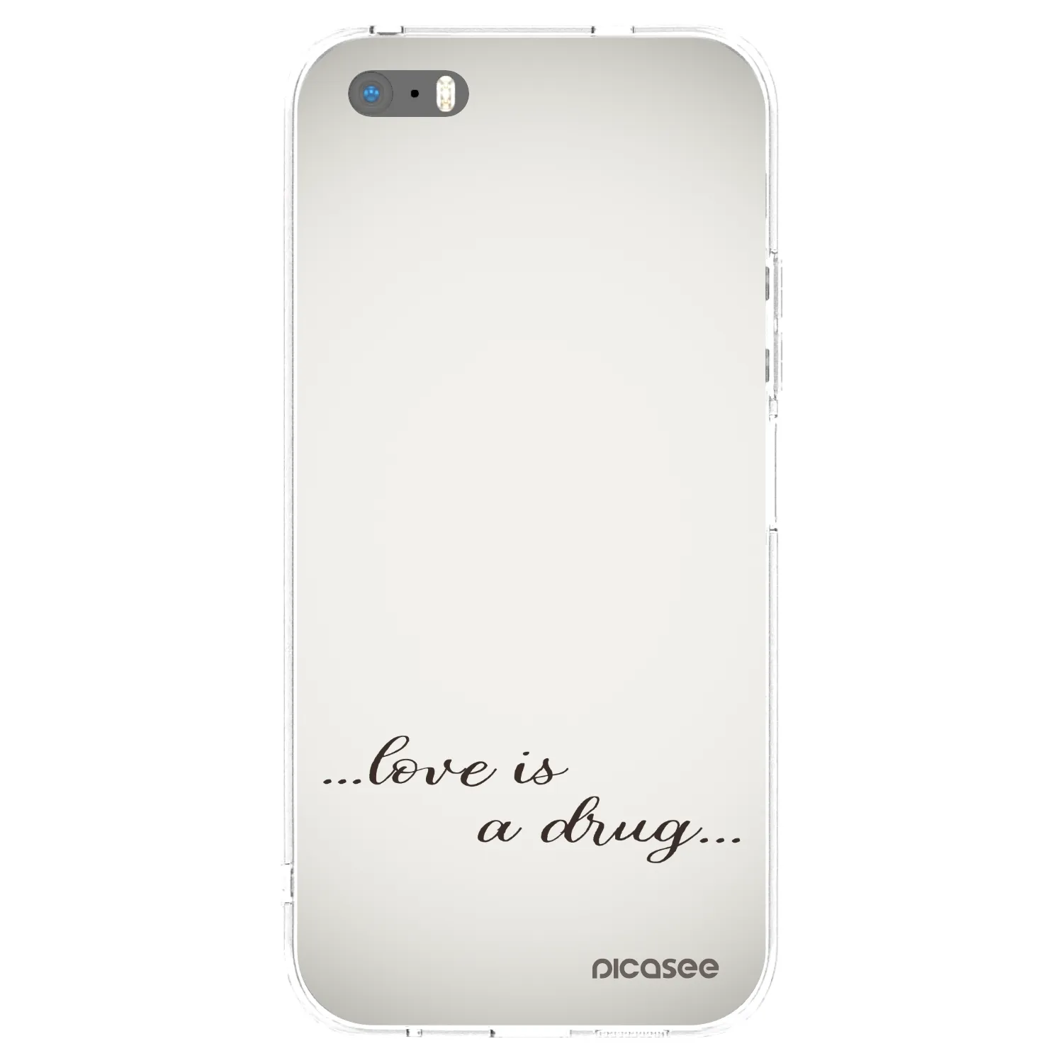 Picasee διαφανής θήκη σιλικόνης Apple iPhone 5/5S/SE - Love is a drug
