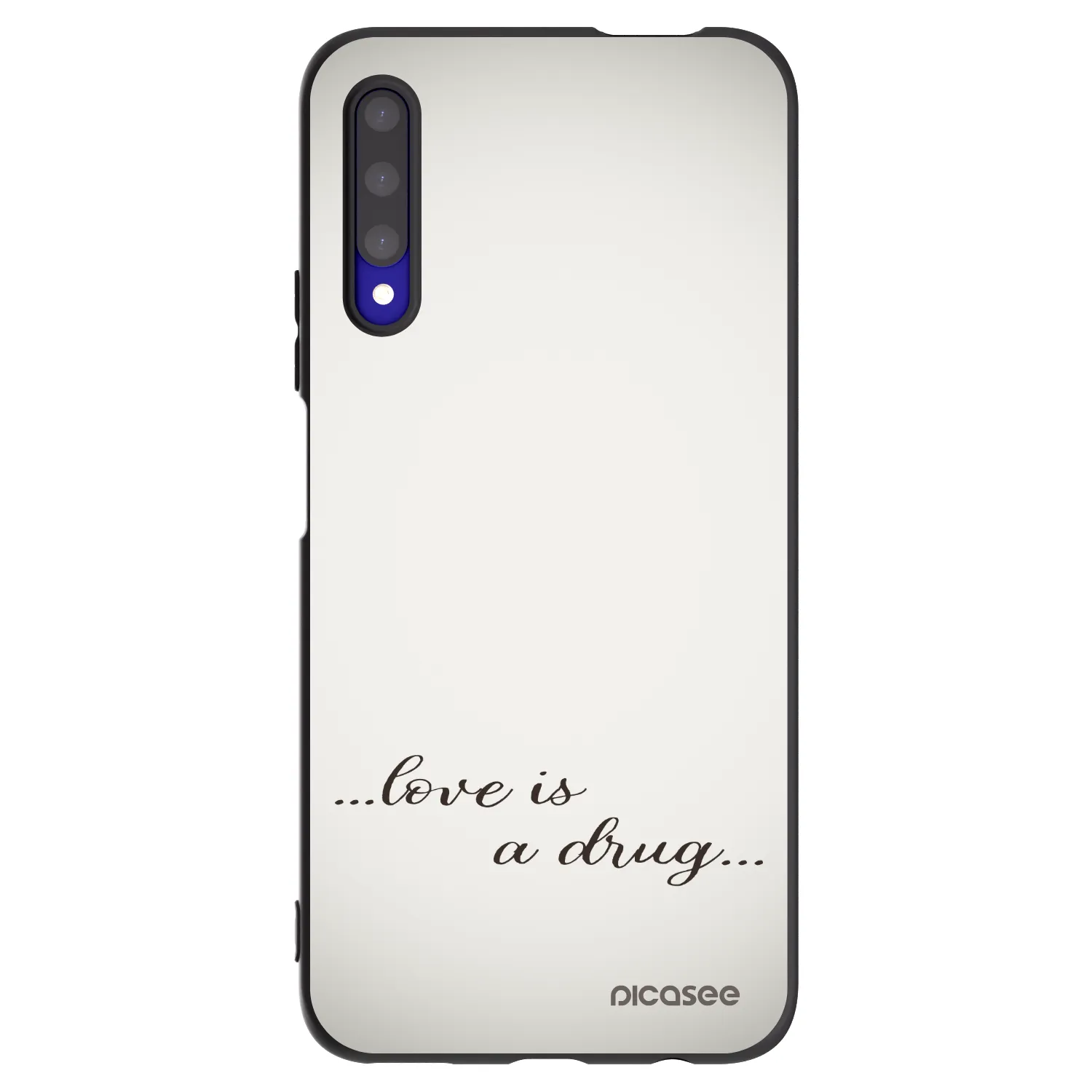 Picasee Μαύρη θήκη σιλικόνης για Honor 9X Pro - Love is a drug