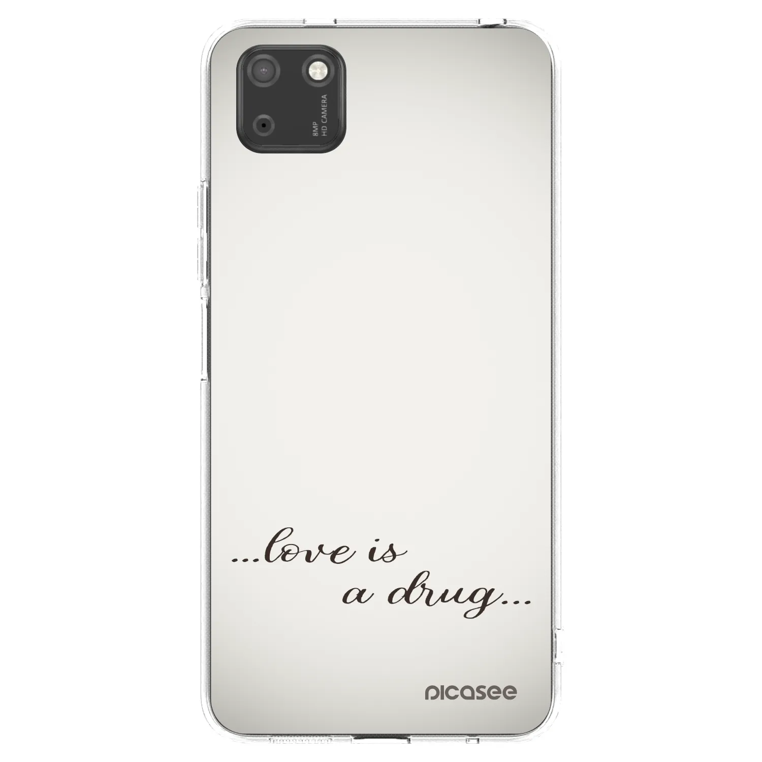 Picasee διαφανής θήκη σιλικόνης Huawei Y5P - Love is a drug