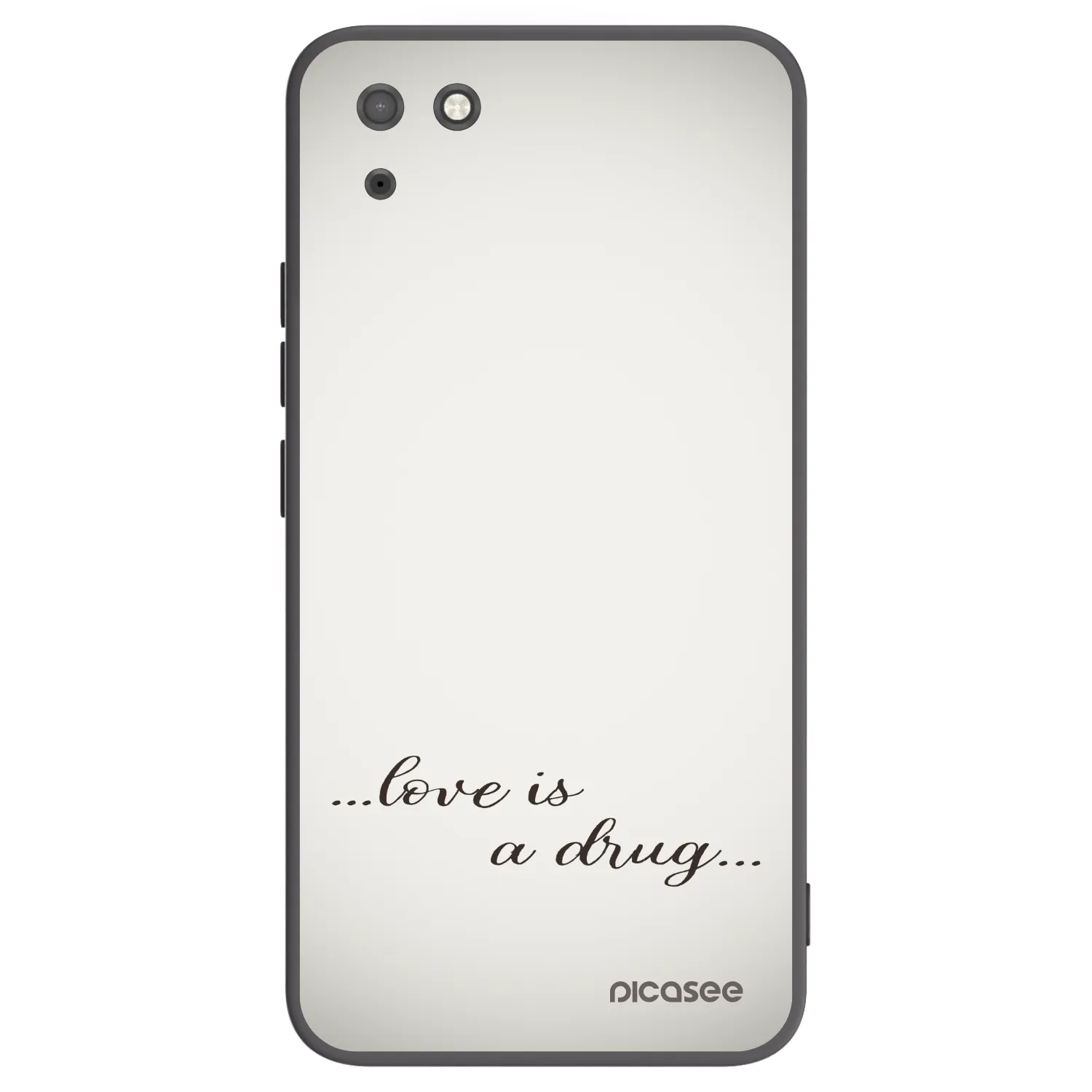 Picasee Μαύρη θήκη σιλικόνης για Huawei Y5P - Love is a drug