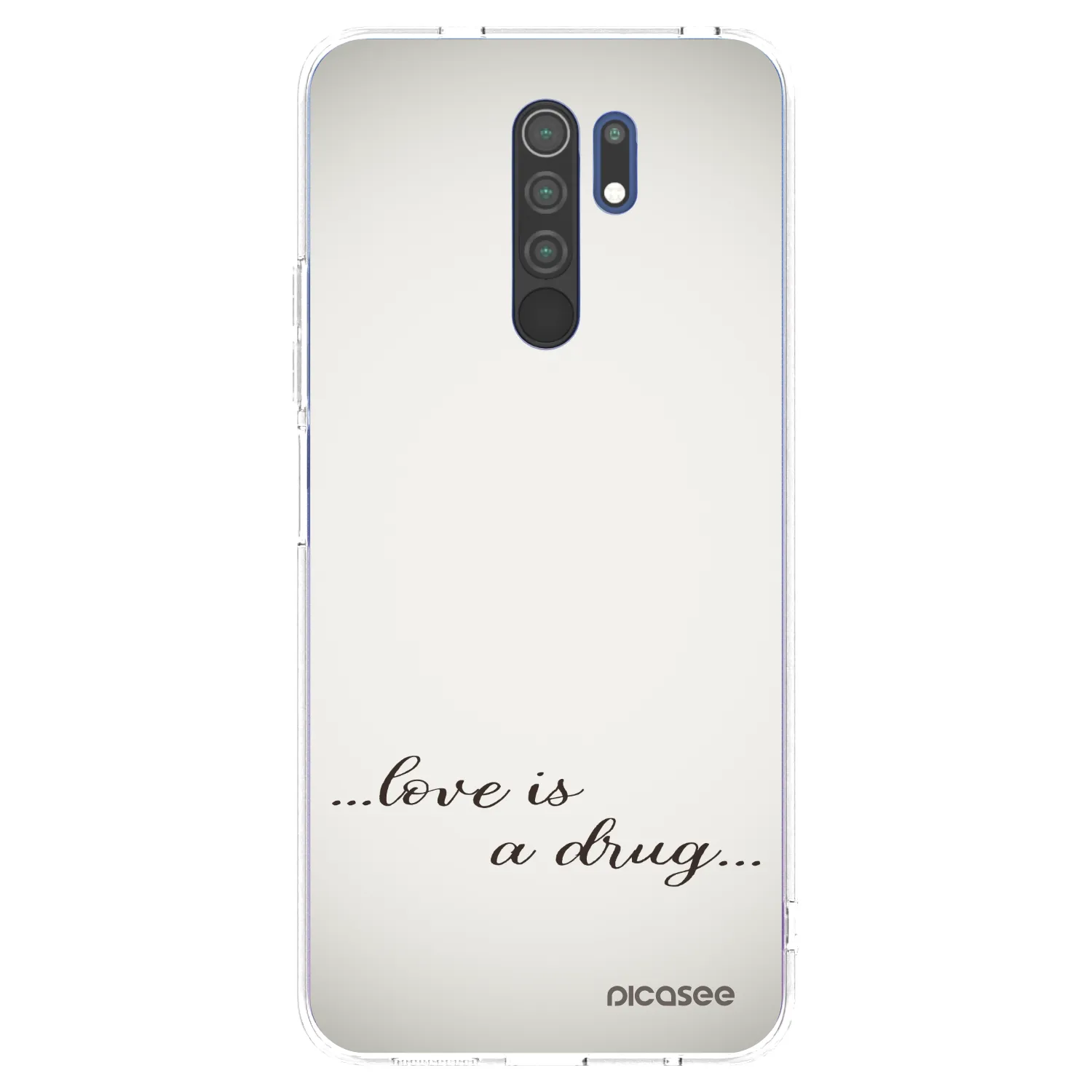 Picasee διαφανής θήκη σιλικόνης Xiaomi Redmi 9 - Love is a drug