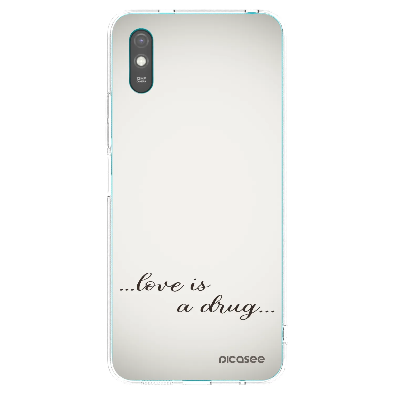 Picasee διαφανής θήκη σιλικόνης Xiaomi Redmi 9A - Love is a drug