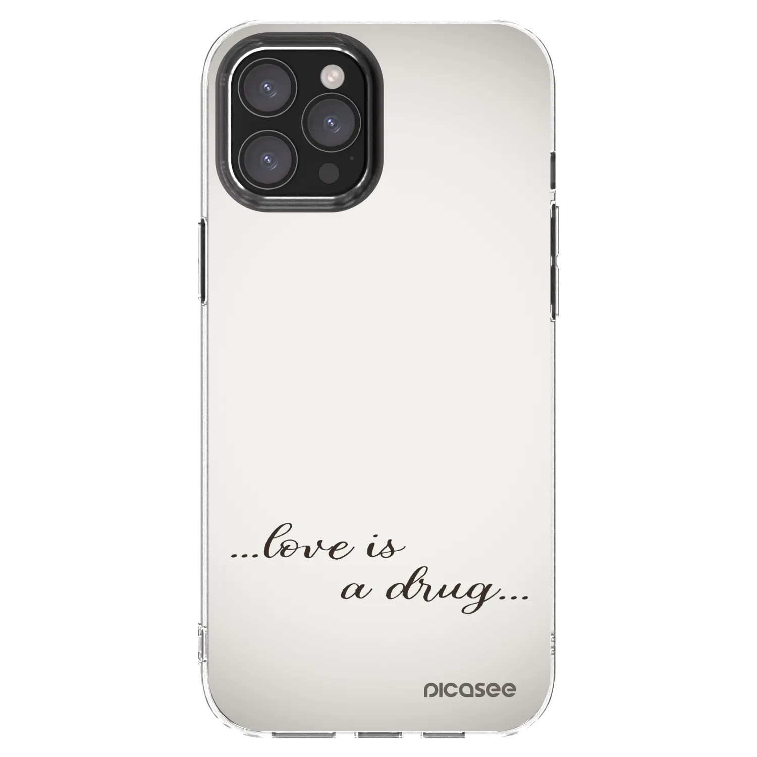 Picasee διαφανής θήκη σιλικόνης Apple iPhone 12 Pro Max - Love is a drug