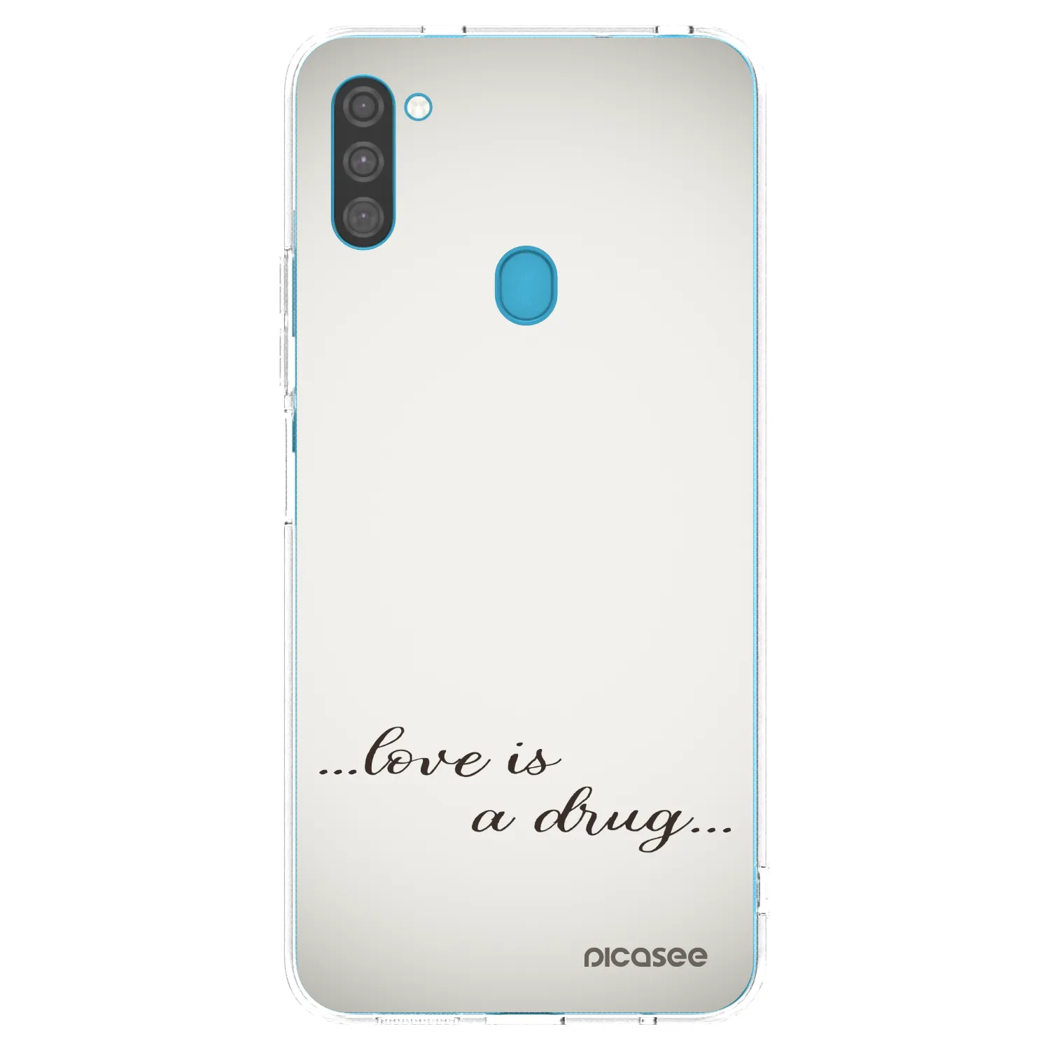 Picasee διαφανής θήκη σιλικόνης Samsung Galaxy M11 - Love is a drug