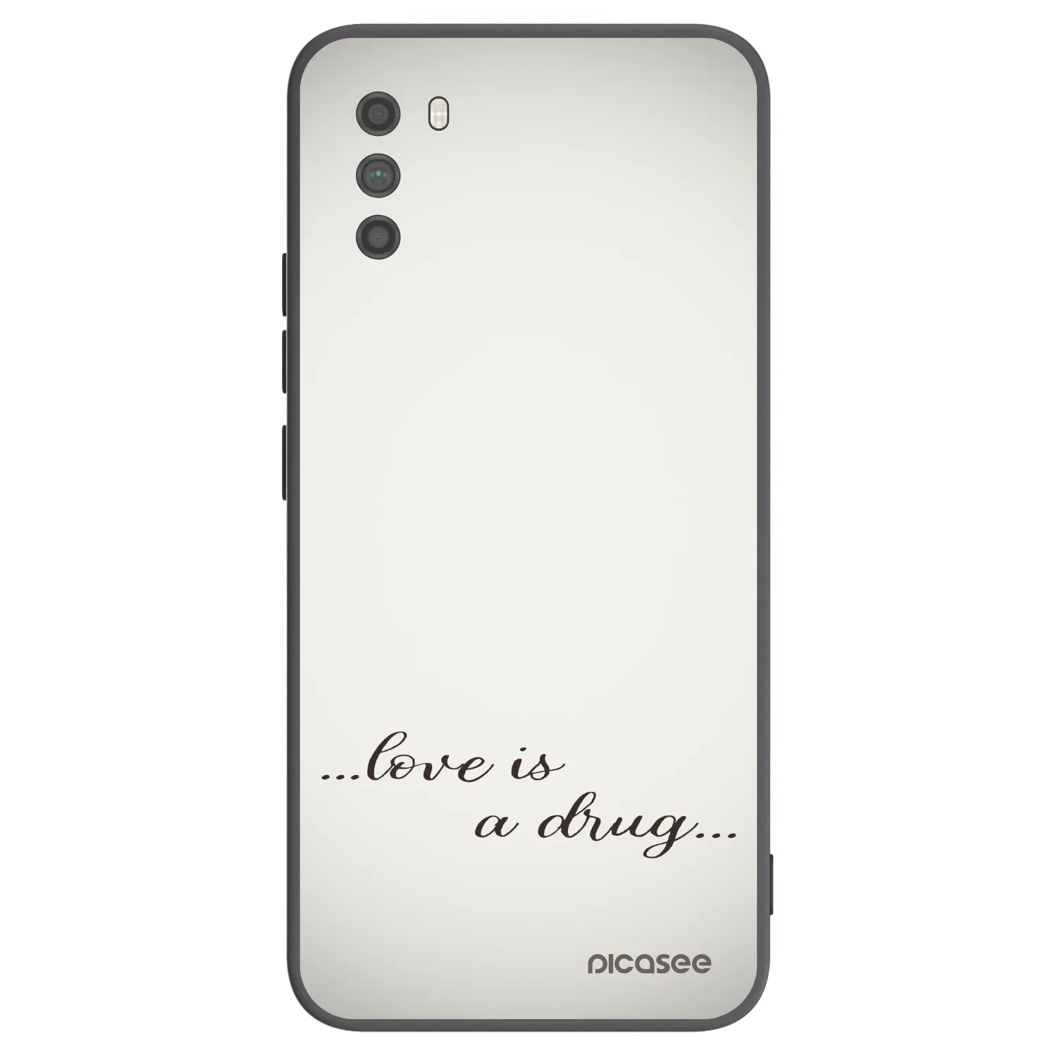 Picasee Μαύρη θήκη σιλικόνης για Xiaomi Poco M3 - Love is a drug