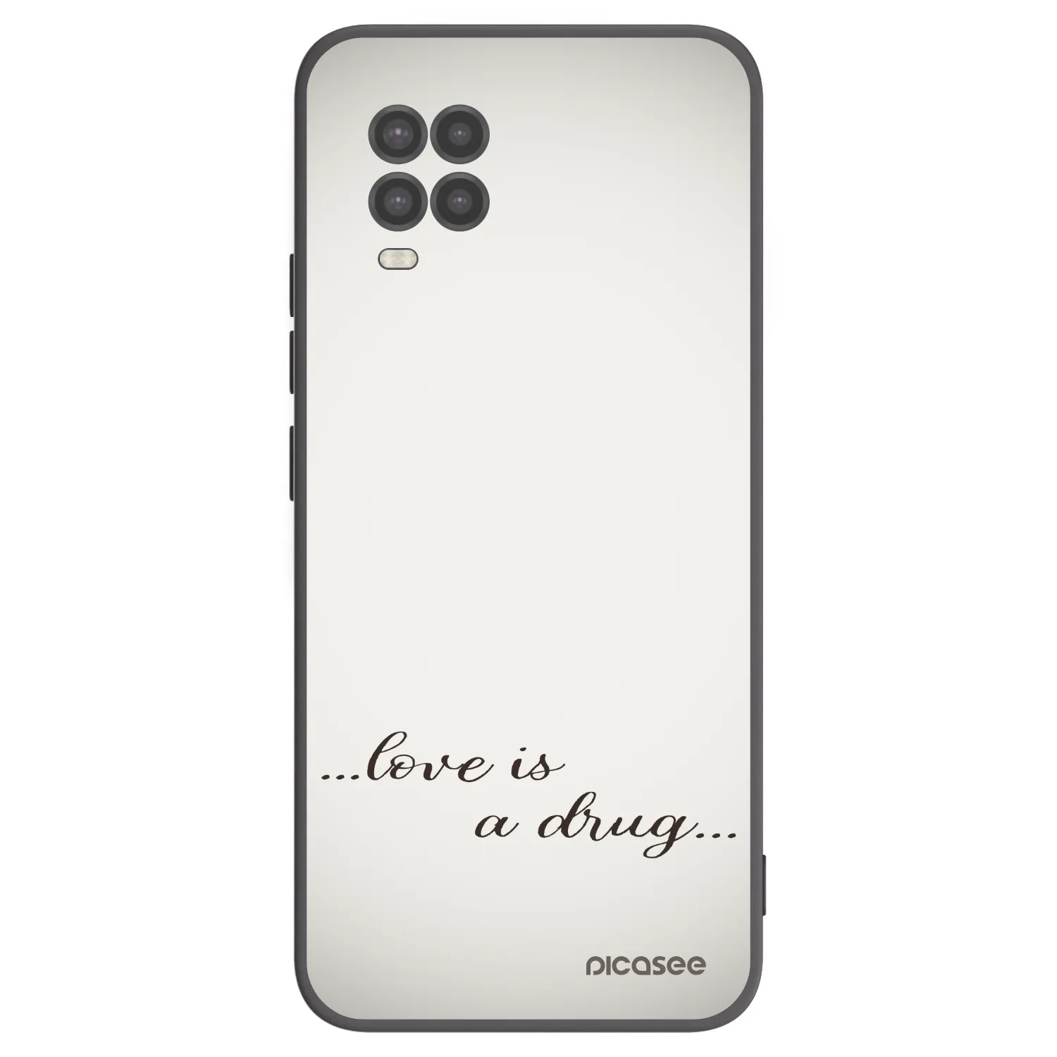 Picasee Μαύρη θήκη σιλικόνης για Xiaomi Mi 10 Lite - Love is a drug